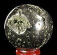 Polished Pyrite Sphere - Peru #65102-1